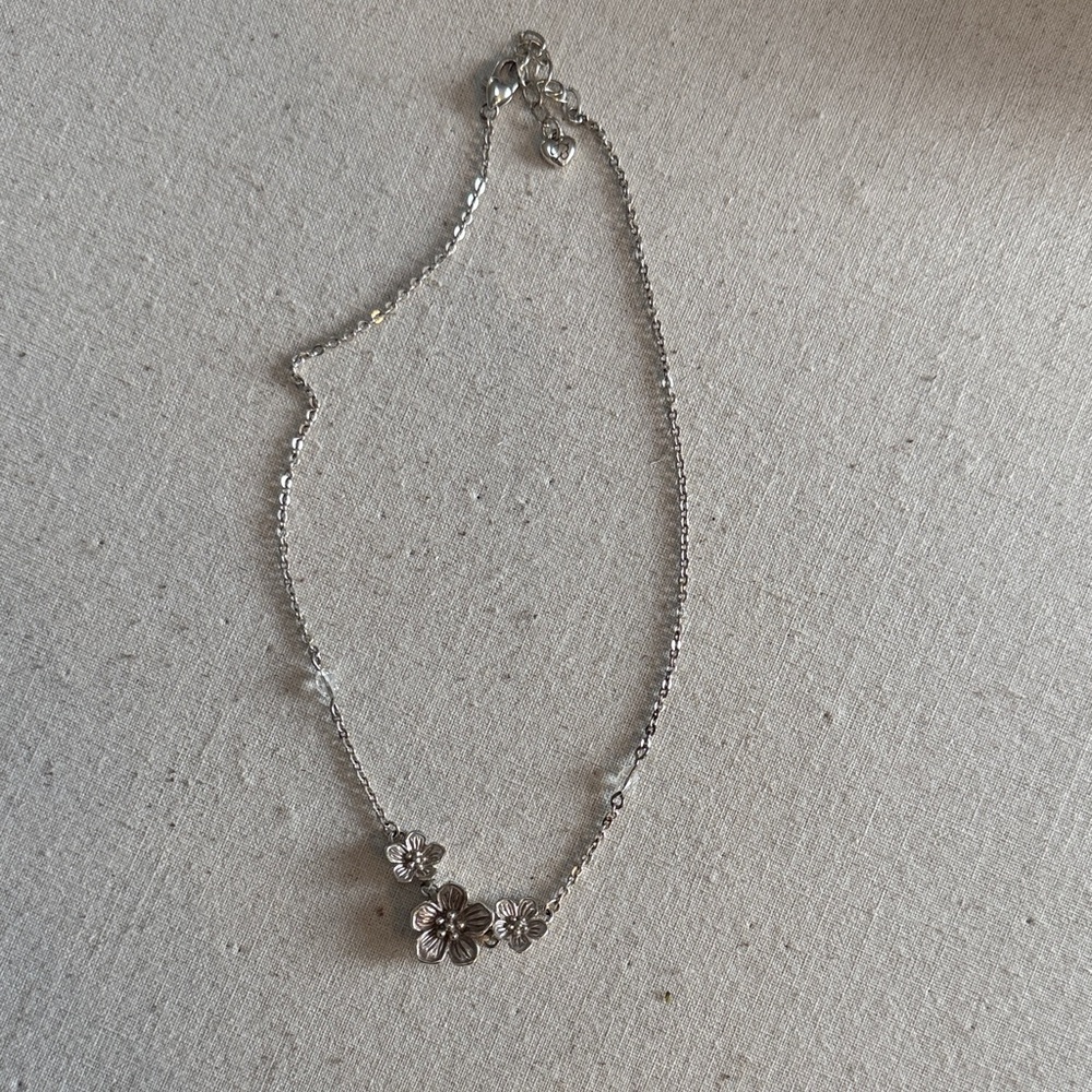 Brighton Silver Floral Necklace